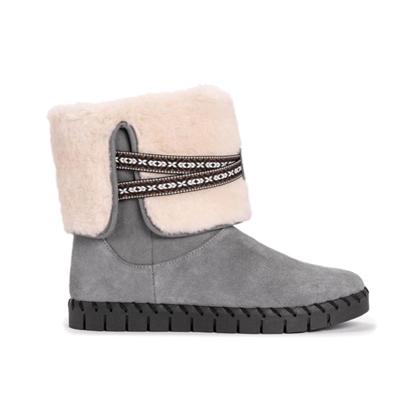 .MUK LUKS Women's Water Repellent Suede Flexi Montauk Boots Sz 9 NIB - Picture 3 of 10